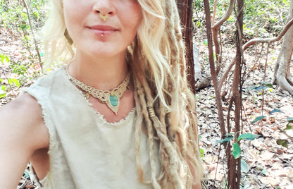 Tribal stackable dreadlock beads