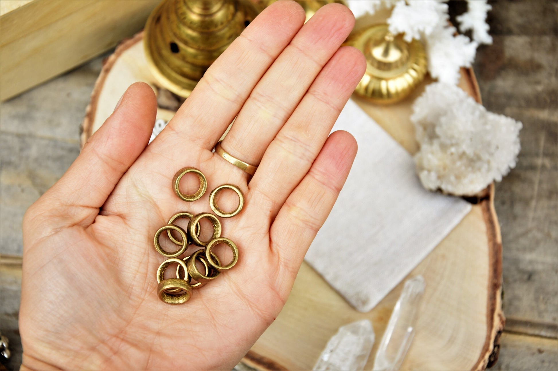 Tribal stackable dreadlock beads