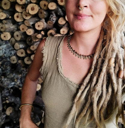 Tribal stackable dreadlock beads