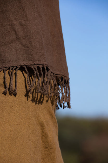 Bohemian top with fringes | sleeveless cotton top | fringe tank top | gypsy shirt | natural clothing