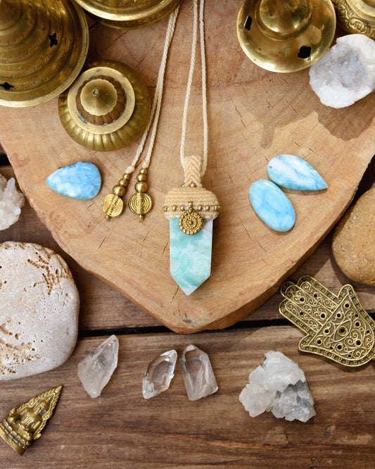 Boho crystal tower necklace | Ethnic pendant | Boho necklace | Free spirit jewelry | Beach necklace